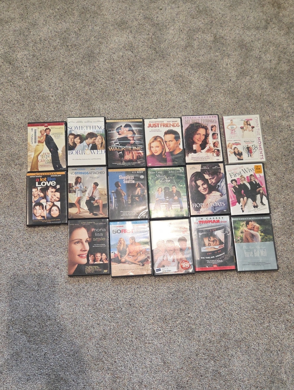 Lot of Romantic Comedy Drama DVDs - Assorted Titles 17 Movies Bundle Lot